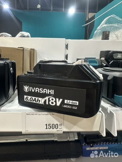 Аккумулятор 18В 6.0Ач