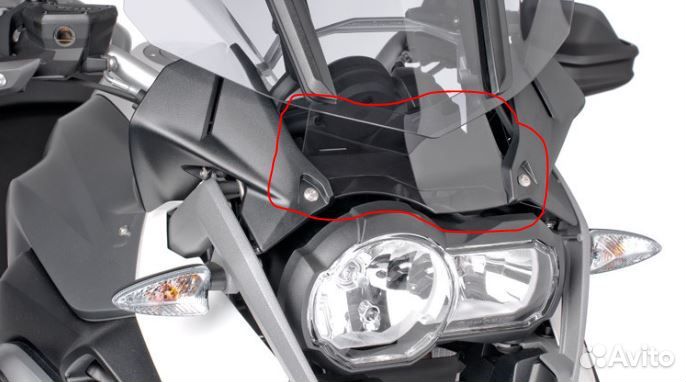 Дефлектор Ergo над фарой BMW R1200GS/GSA от 2013 г