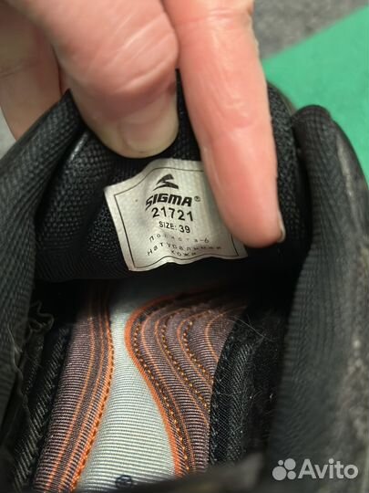 Кроссовки кожаные sigma