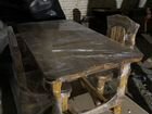Кухонный стол и стулья дерево ручная работа объявление продам