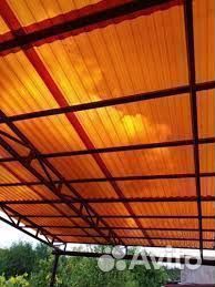 Кровельный (профилированный) монолит поликарбонат