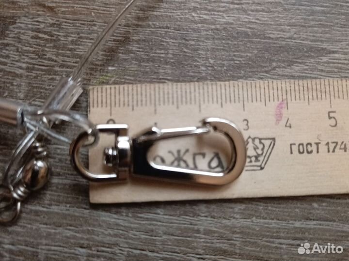 Шнур пружинный гибкий поводок 3м