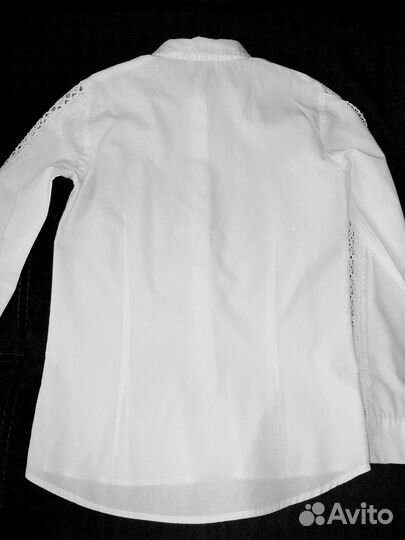 Блузка рубашка школьная на девочку рост 146