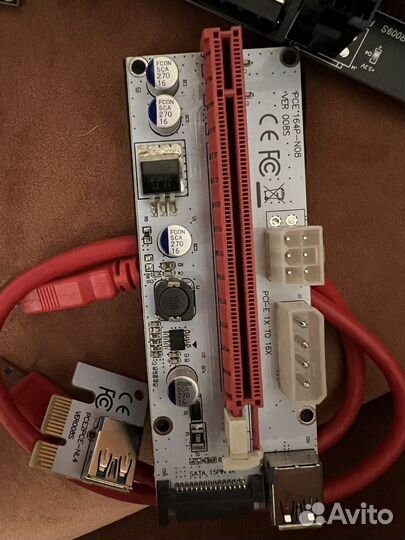 Разйера pci-e на 16x ver009s (11шт.)