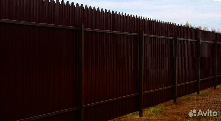 Забор из профнастила
