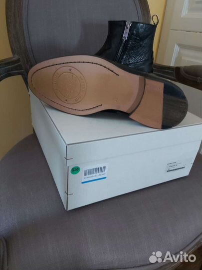 Мужские кожаные ботинки Golden goose