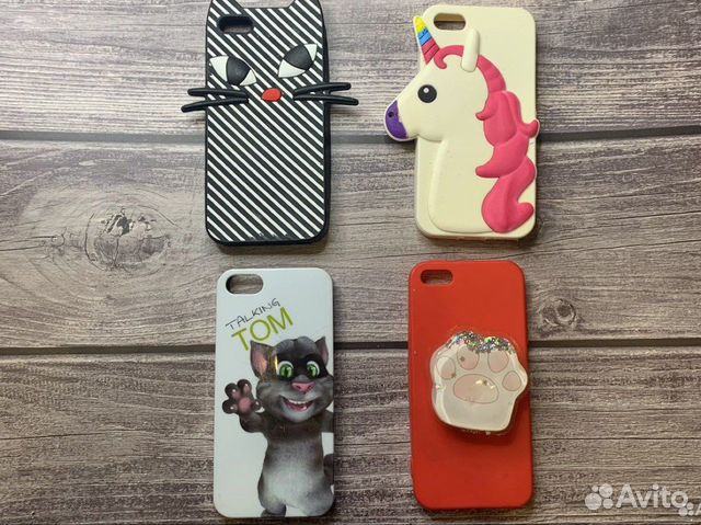 Чехлы на iPhone 5 5s se в подарок попсокет
