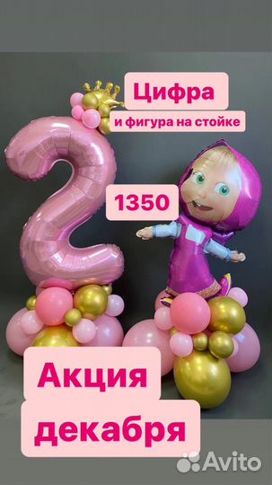 Воздушные гелиевые шарики на выписку