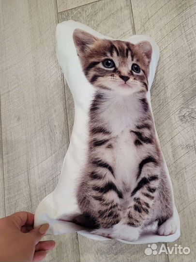 Подушка декоративная + медвежонок