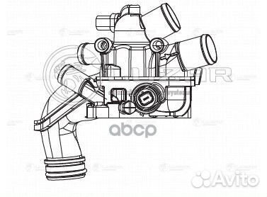 Термостат в сборе для а/м PSA 308 (07) /C4 (10)