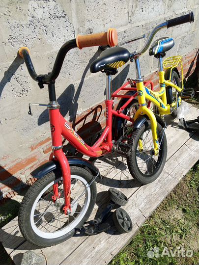 Велосипед с боковыми колесами на 3-5лет
