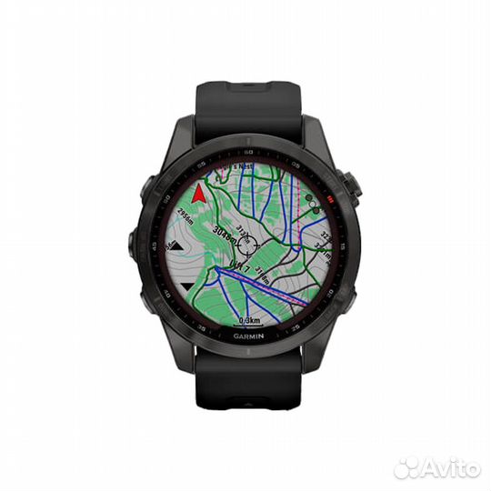 Garmin Fenix 7S Sapphire Solar. Серый