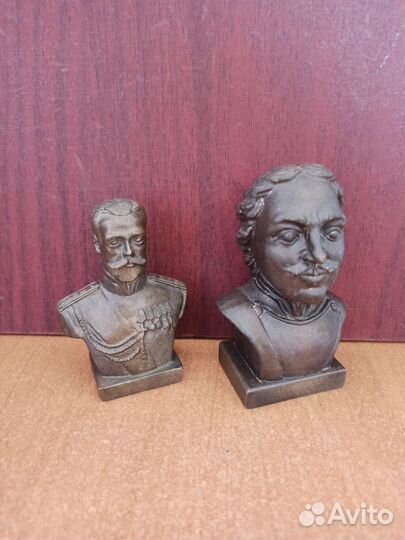 Бюст Бронза Николай II, Петр I