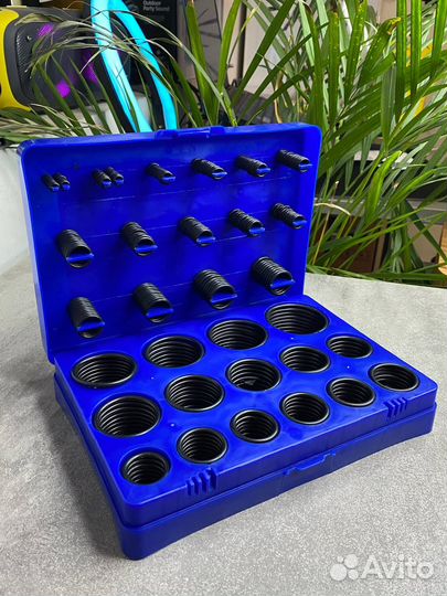 Уплотнительные кольца резиновые 363шт синие