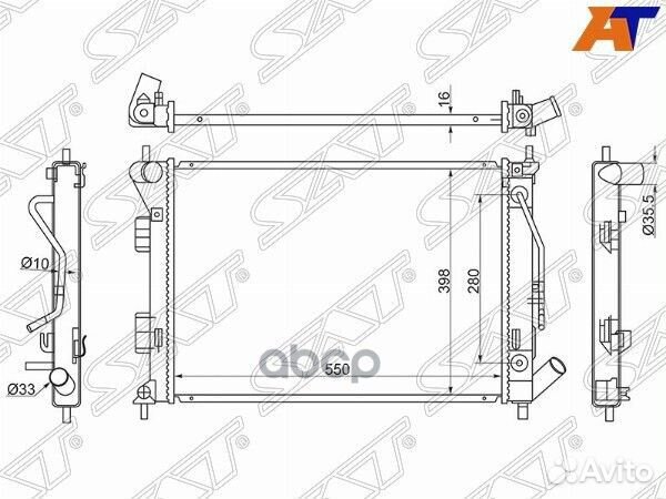 Радиатор Hyundai Creta 15-20 / Elantra 10-16 / Kia