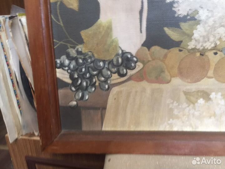 Картина СССР «Фрукты цветы» большая