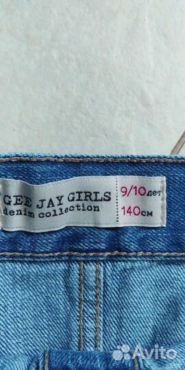 Юбка джинсовая р.140