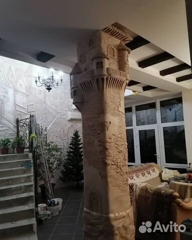 Барельеф на стене, обьёмная картина