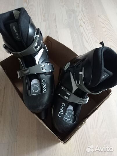 Коньки детские c раздвижным сапожком,Oxelo,р.32-34