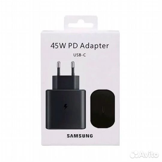 Зарядное устройство Samsung USB-C 45W PD (Черный)
