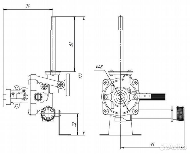 Водяной блок газовой колонки 
