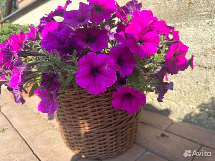 Кашпо из искусственного ротанга