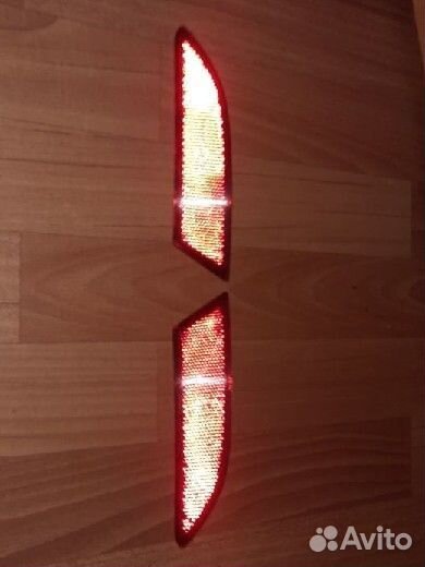 Катафоты юбки заднего бампера ford focus 3