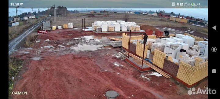 Видеонаблюдение на столб для стройки и не только