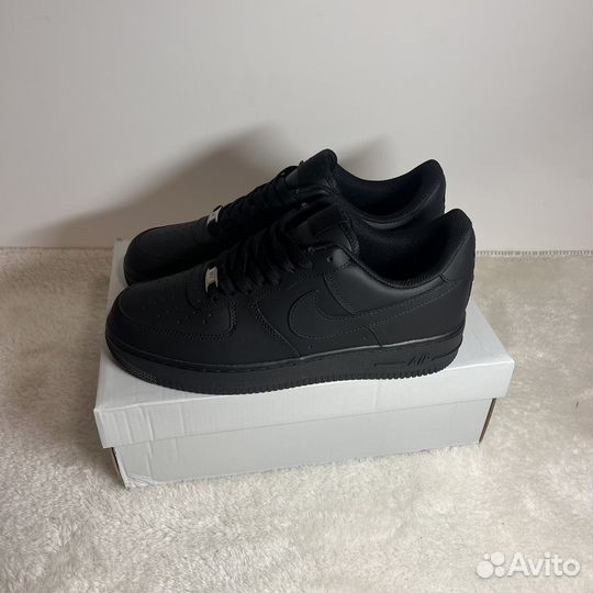 Кроссовки Nike air force 1 black оригинал качество