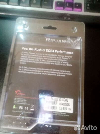 Оперативная память G.Skill Ripjaws V 2x8Gb DDR4