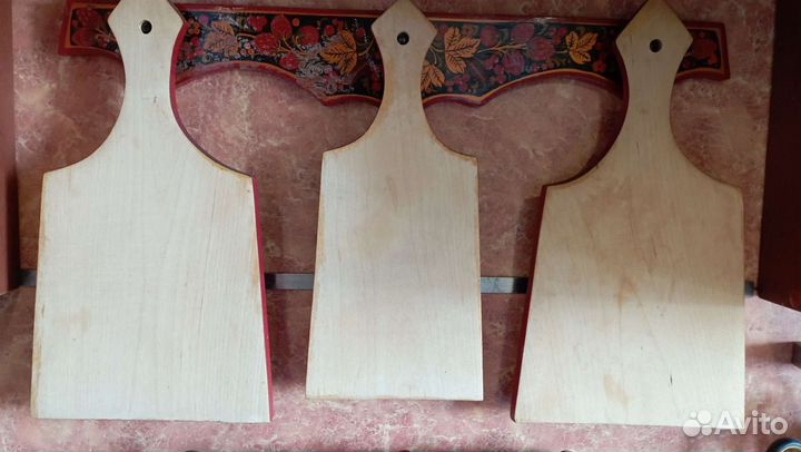 Набор досок Хохлома + сахарница