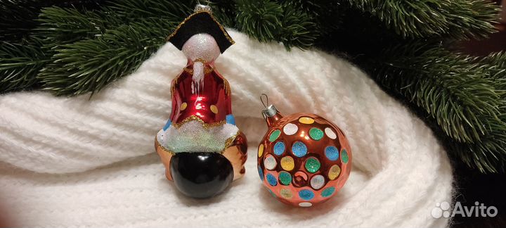 Елочные игрушки стекло новые