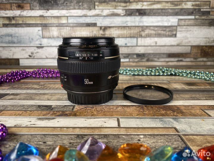 Объектив Canon EF 50mm 1.4 USM+фильтр UV