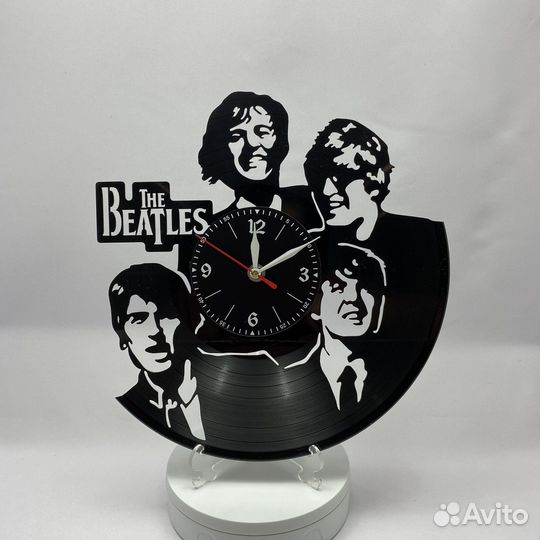 Группа Битлз The Beatles №3 часы из винила