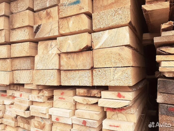 Обрезной брус 100х200х6000 2 сорт ту из сосны