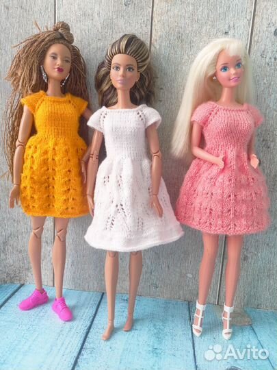 Вязаная одежда для барби