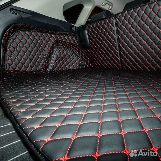 3D коврики из экокожи для Toyota RAV 4 2018-2020