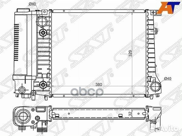 Радиатор BMW 3-Series 81-94 SG-BW0009 Sat