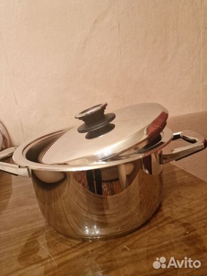 Кастрюля из нержавейки новая фирмы Цептор