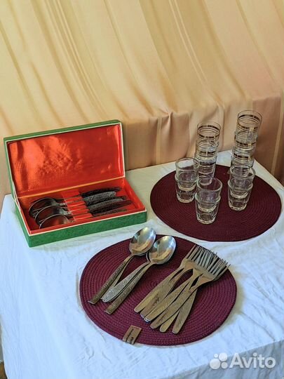 Посуда: сервиз комплект вазы блюда чашки приборы
