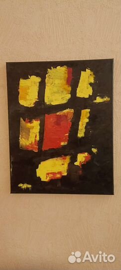 Картина маслом на холсте, абстракция