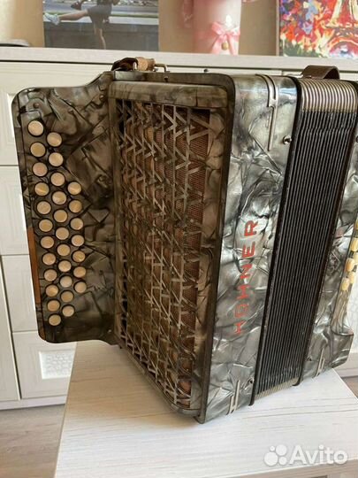 Гармонь немецкая Hohner трофейная
