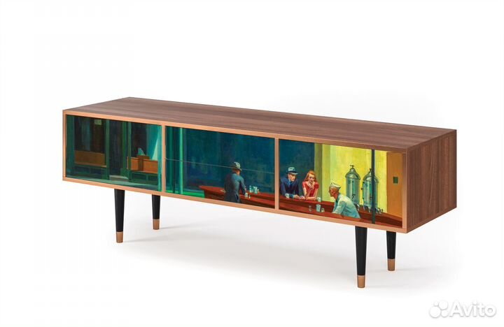 Тв-тумба T4 - Орех - Nighthawks