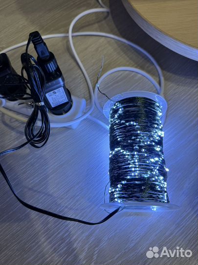 Гирлянда роса 50 метров белая