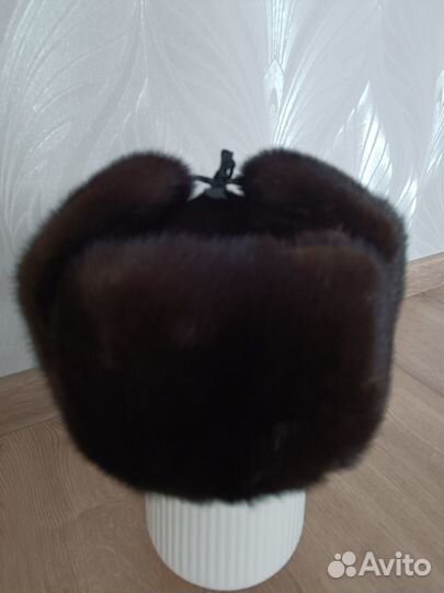 Норковая шапка мужская