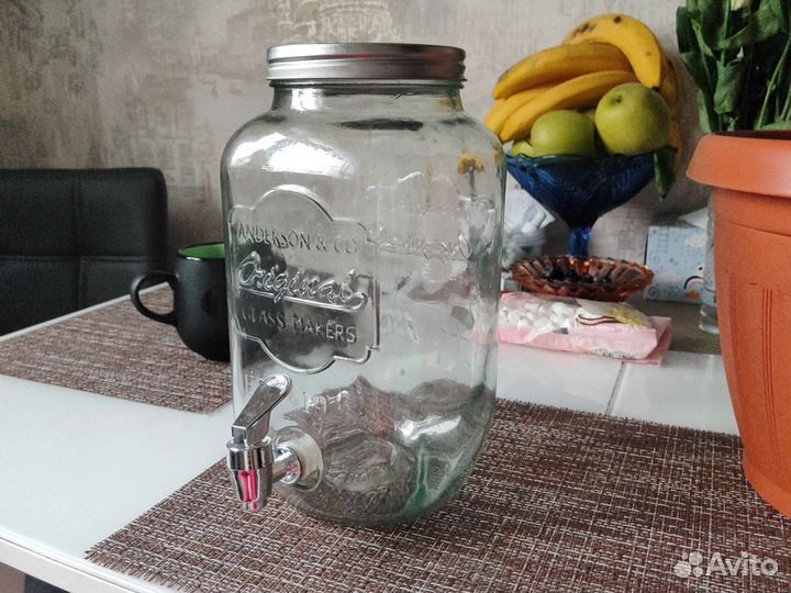 Лимонадница с краном кувшин банка 3 литра