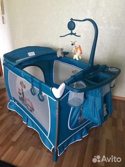 Манеж кровать детский с матрасом