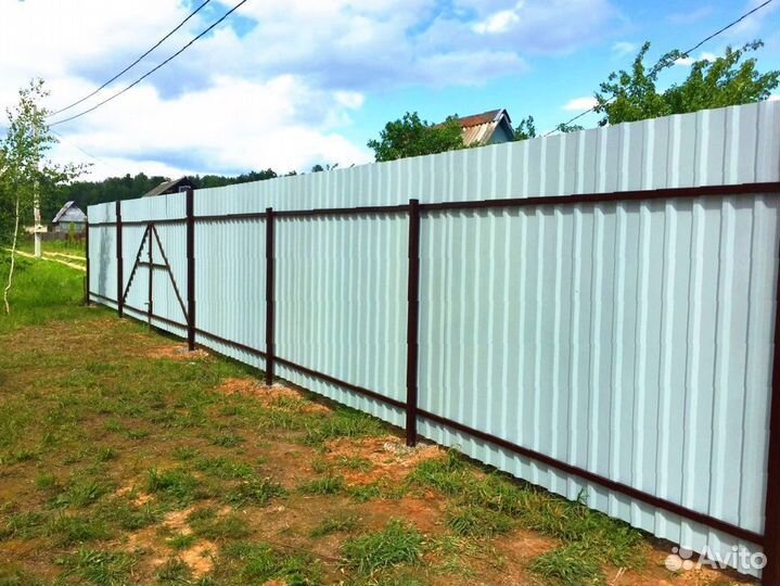 Забор из профнастила