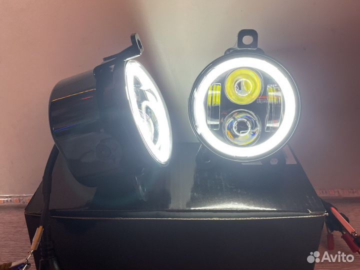 Led светодиодные Птф для Газель 100w с дхо