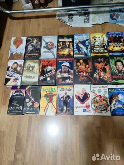 VHS видеокассеты,коллекция фильмов лицензия